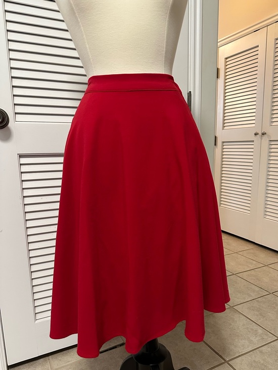 Modcloth Dresses & Skirts - ModCloth Classic Midi Length Red Circle Skirt with POCKETS